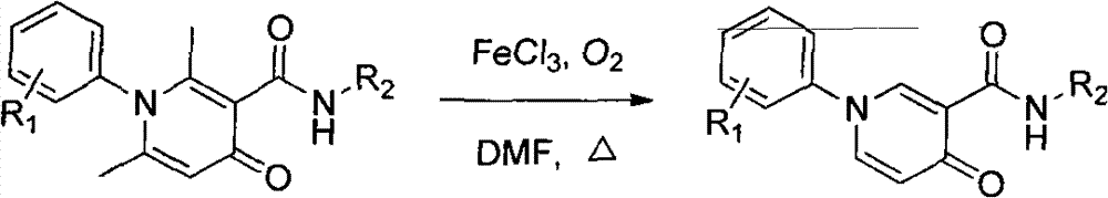 Method for simply and effectively removing 2-position methyl and 6-position methyl of 2, 6-dimethyl-4-pyridinone derivative