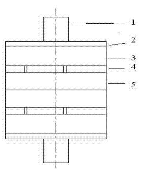 Disc-type overlapping gyromagnetic vacuum arc extinguish chamber