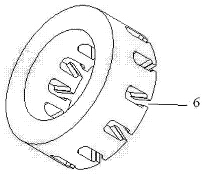 Disc-type overlapping gyromagnetic vacuum arc extinguish chamber