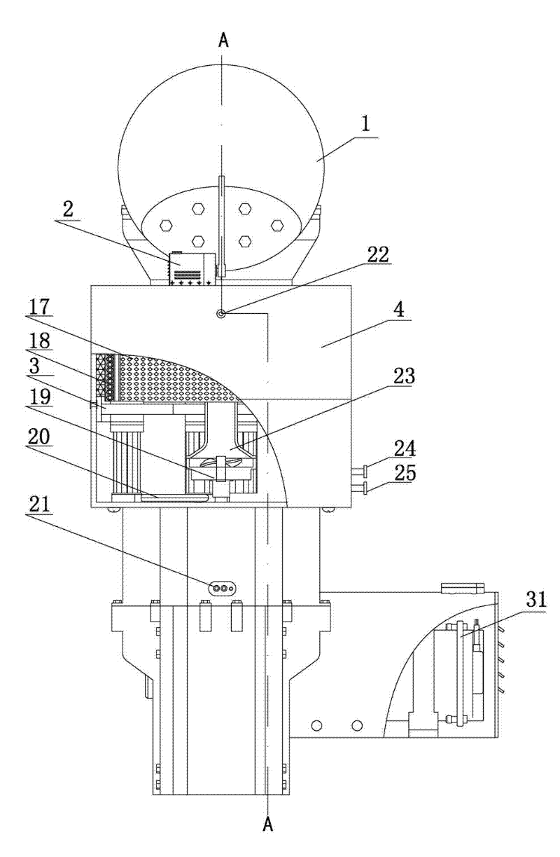 Mixed thermal force closed type heat extraction cycle heat engine and power generation device
