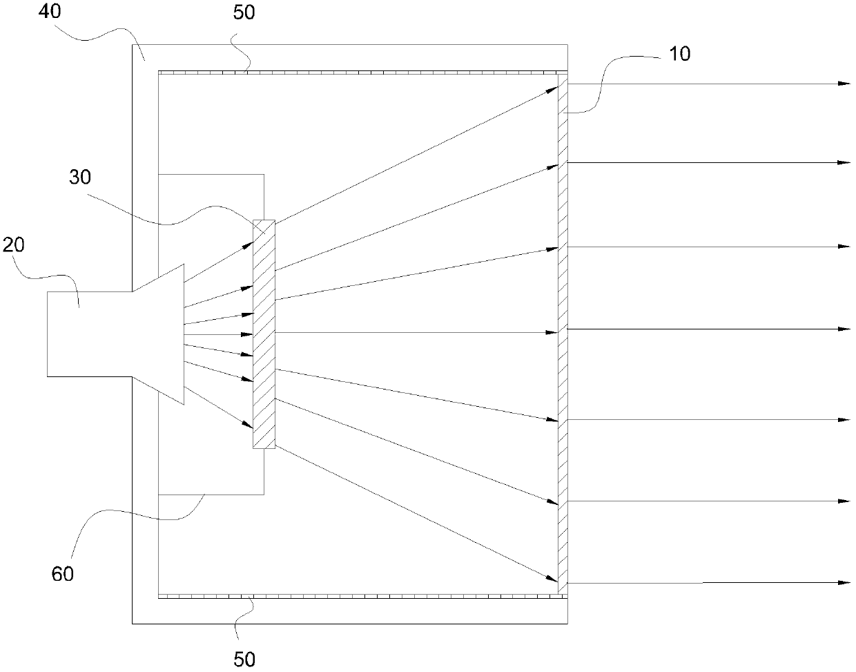 Feedback type microwave antenna