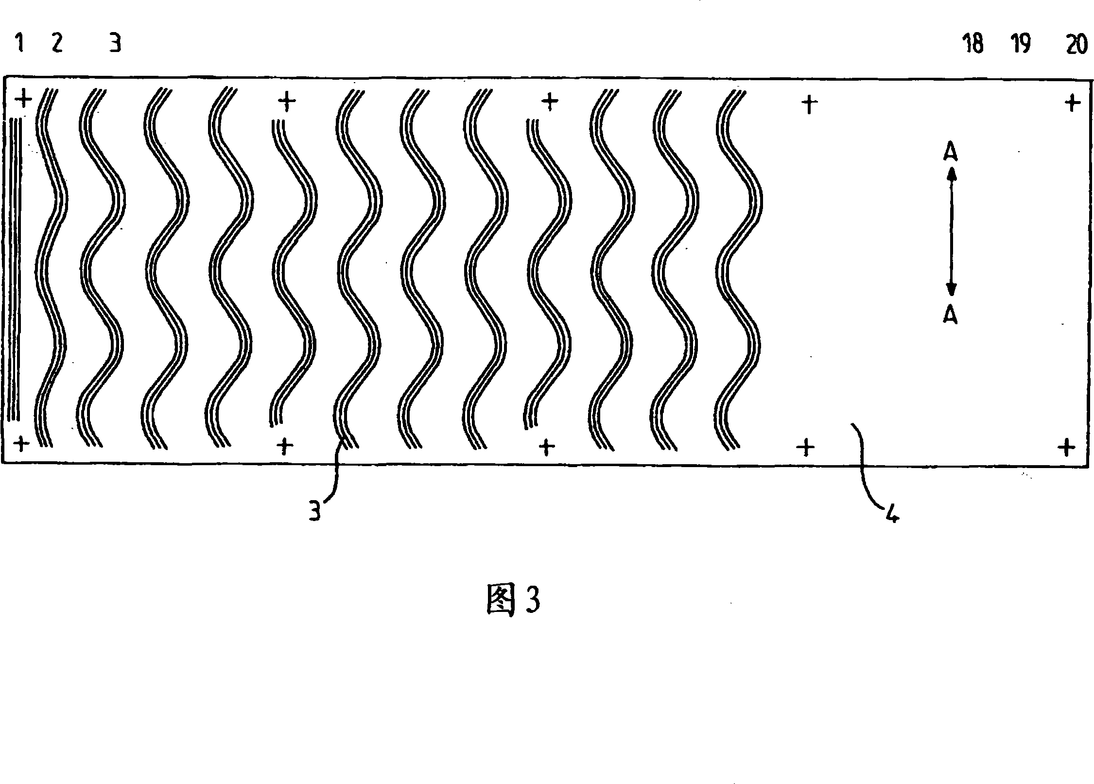 Method for adhesively fixing liquid gas adiabatic apparatus by undulance adhesive strip