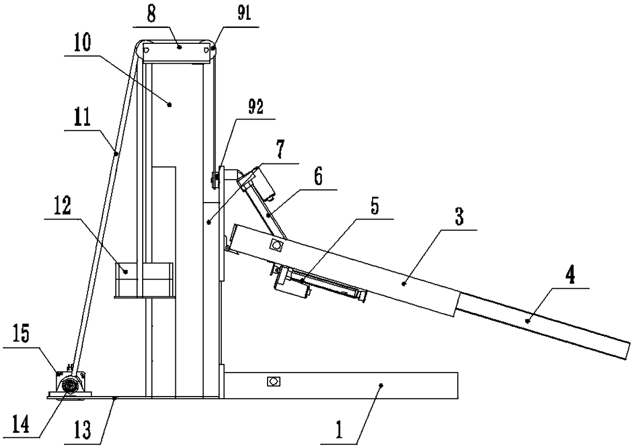 Convenient and labor-saving stereoscopic garage for bicycle parking