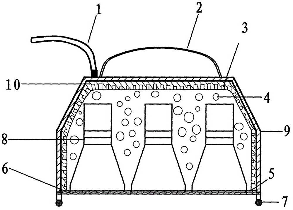 Suspended ultrasonic cleaning device