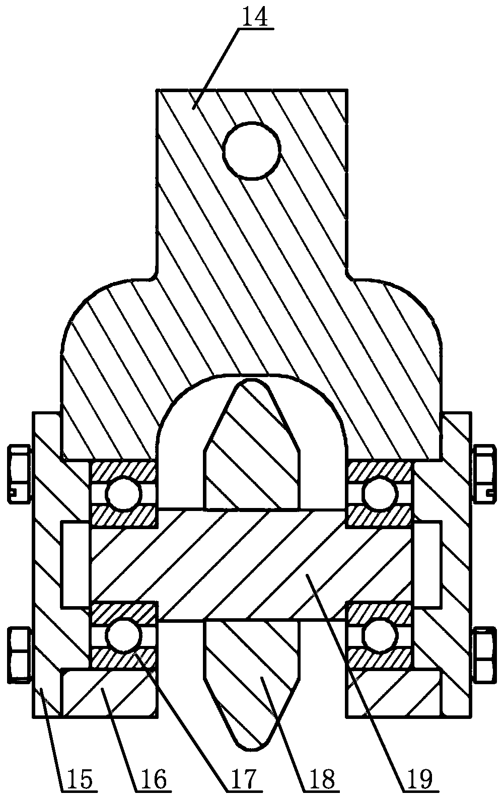 A device for multi-field coupling cone rolling