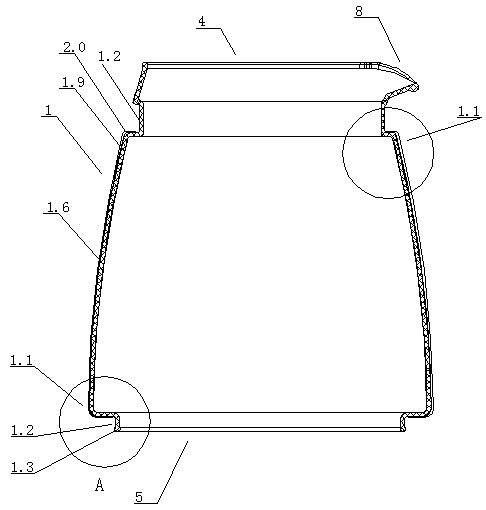 Method for assembling glass body of heating explosion proof glass