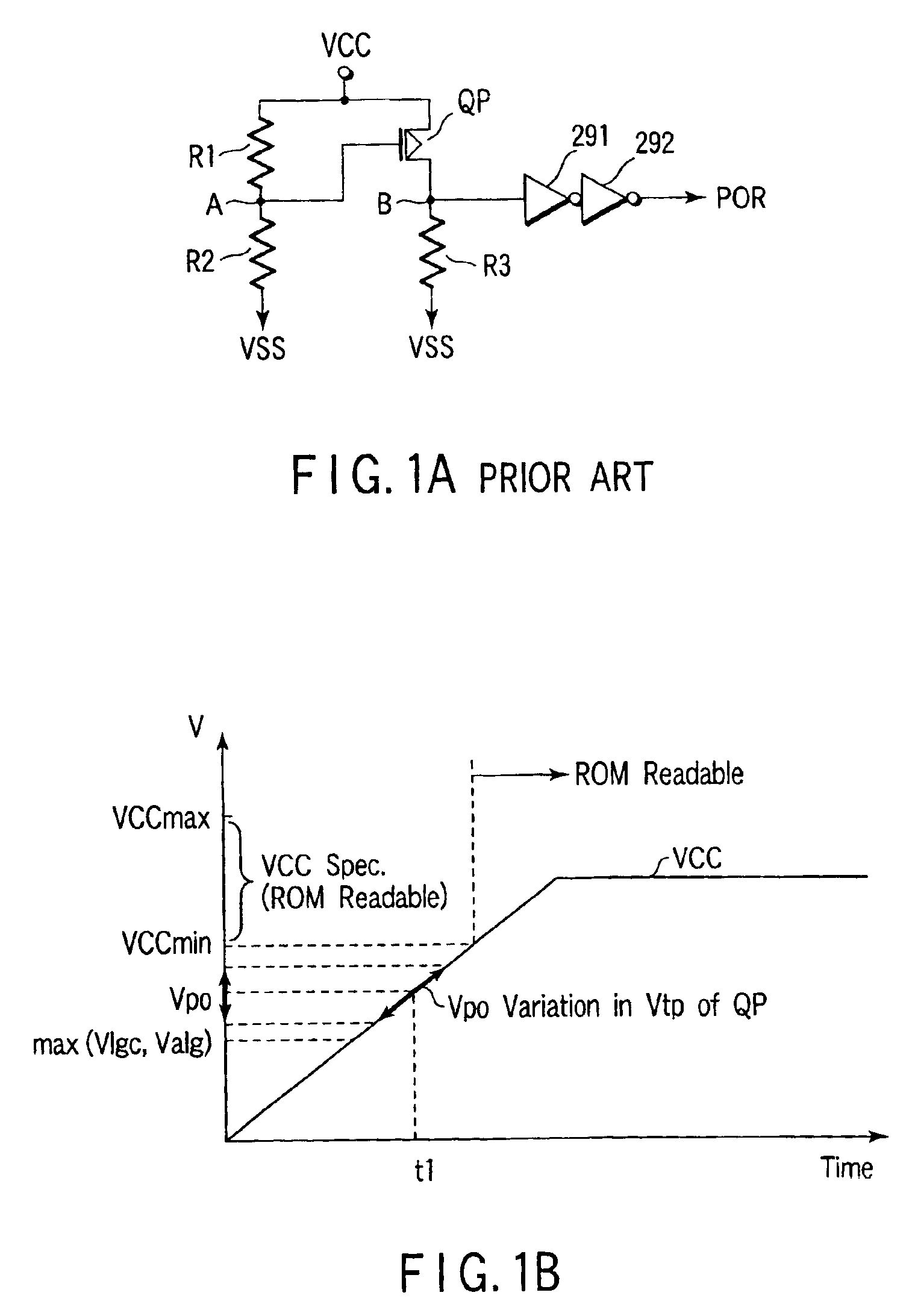 Semiconductor memory device having a power-on reset circuit