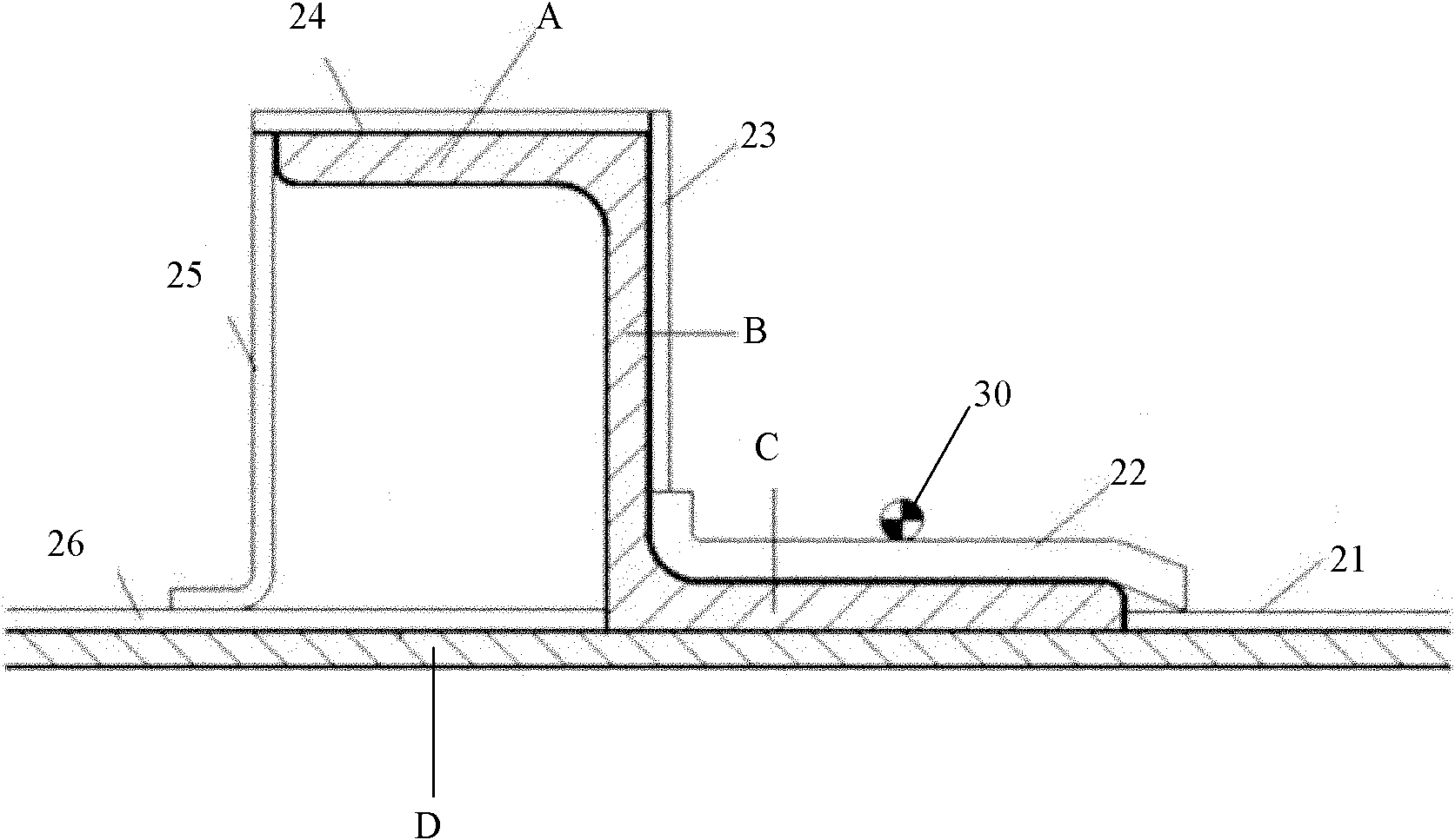 Cumulative cutting method for wall-thickness variable metal component with bent cross section