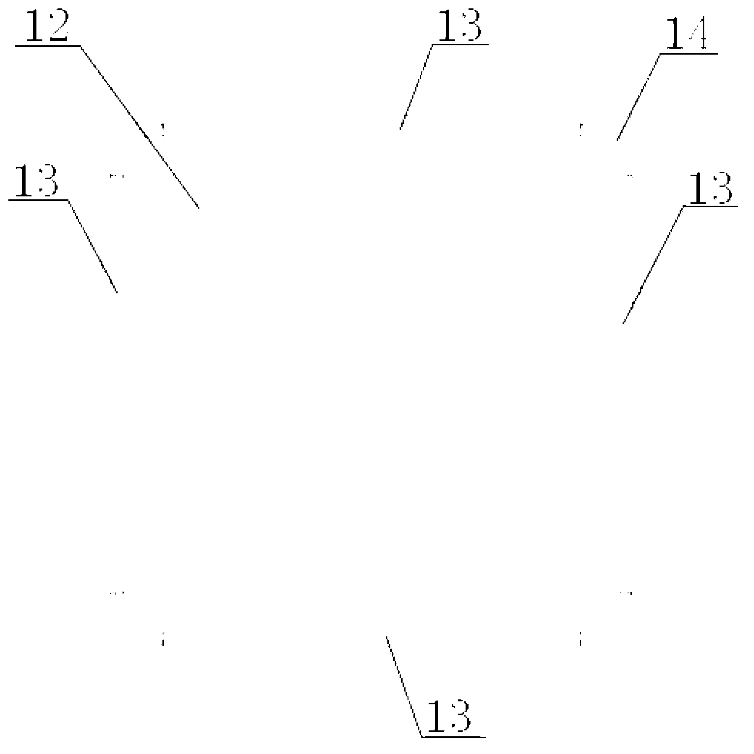 Connection structure of prestressed reinforced concrete hollow square pile