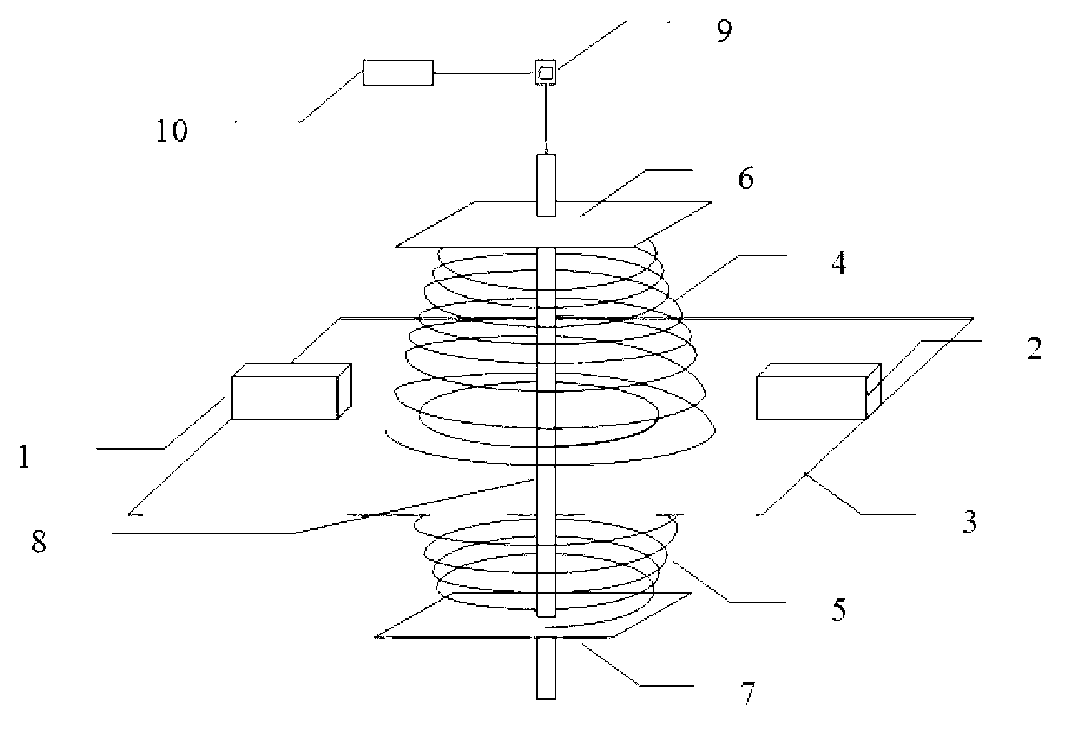 Semi-driving type variable stiffness dynamic vibration absorber made from conical springs