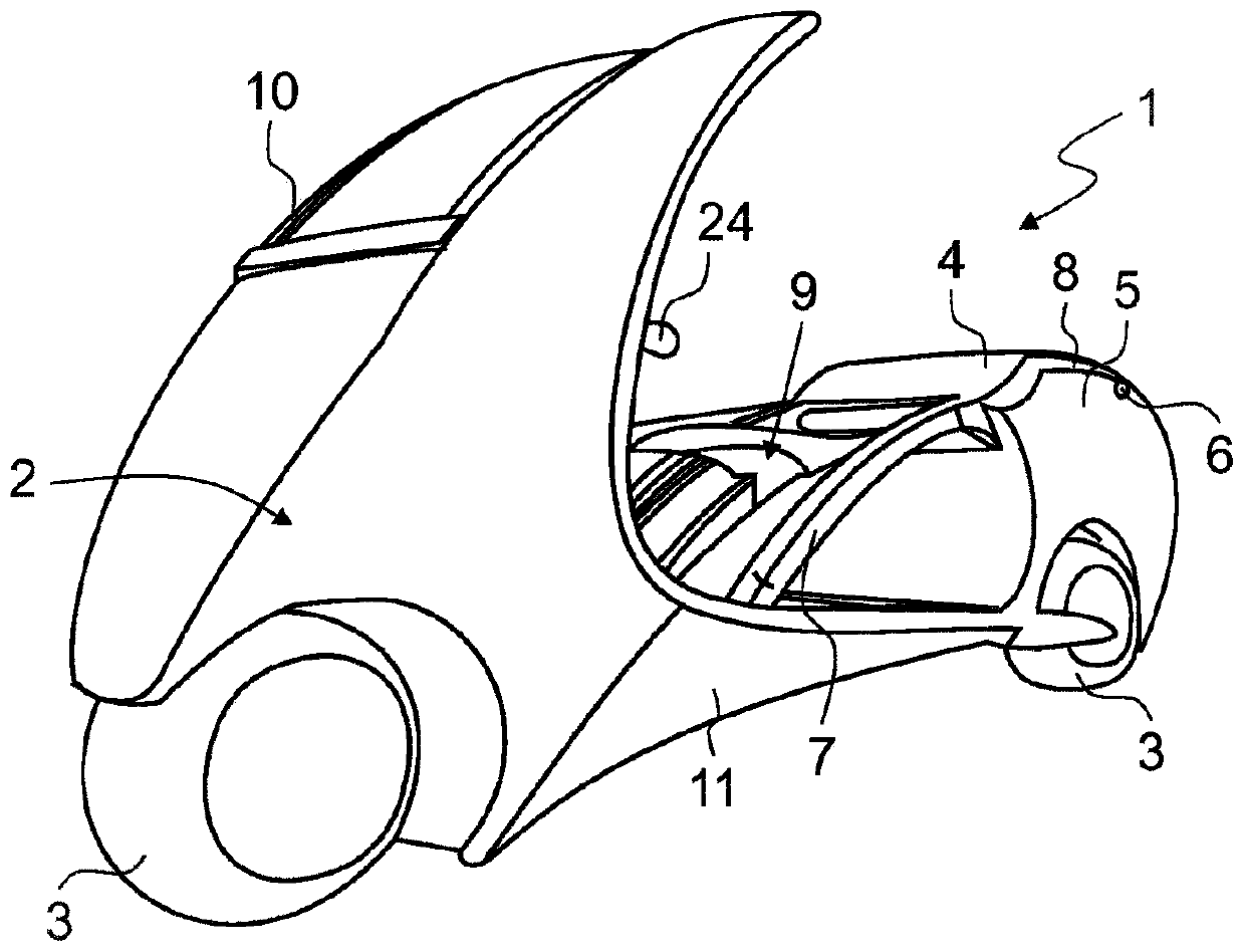 Rider's seat for two-wheeled vehicle