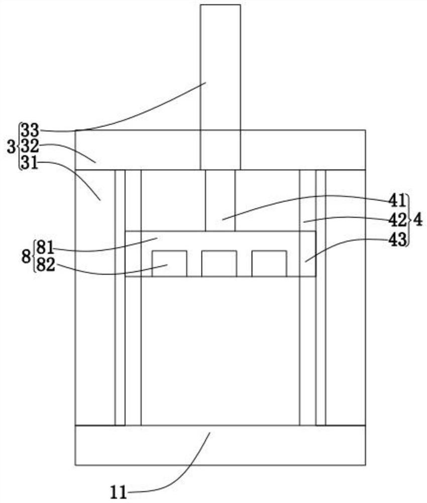 A vertical packaging machine for soft pack batteries