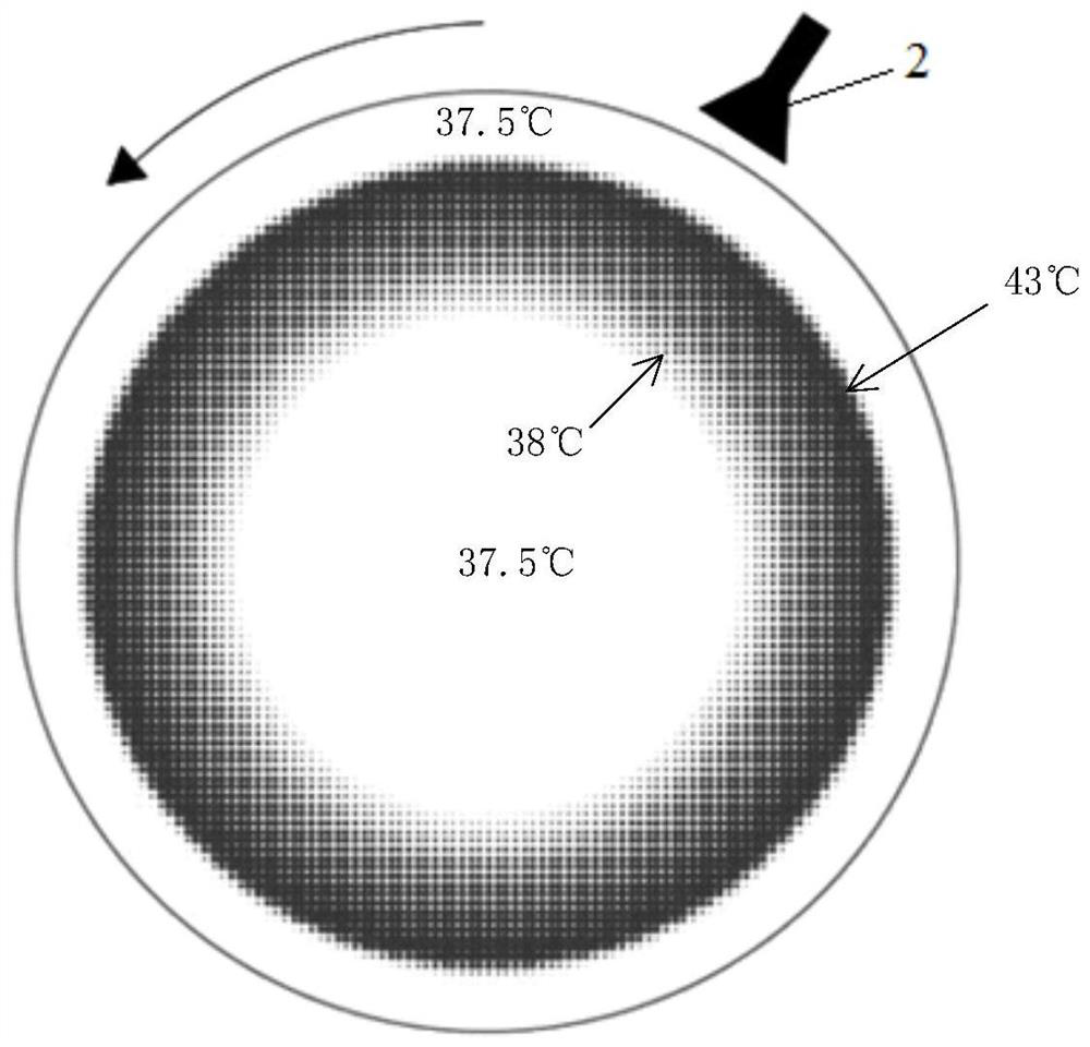 Microwave and radio frequency cooperative rotation global radiation hyperthermia system