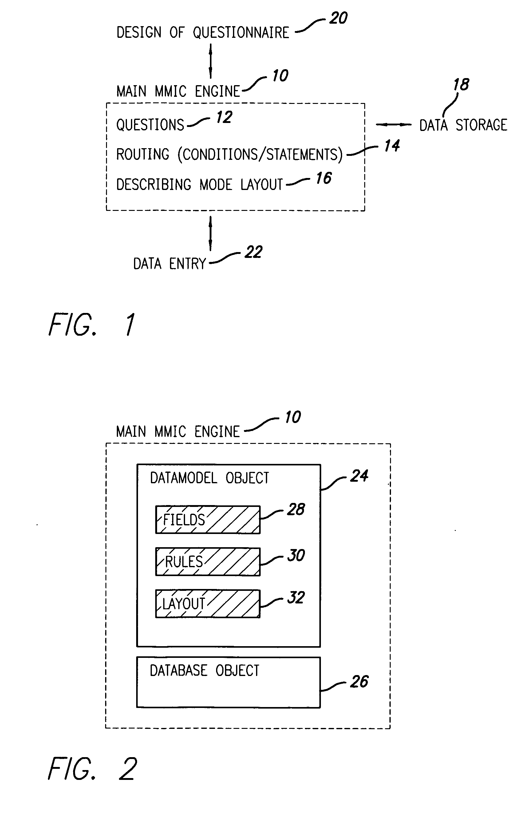 Computer assisted data collection for surveys and the like