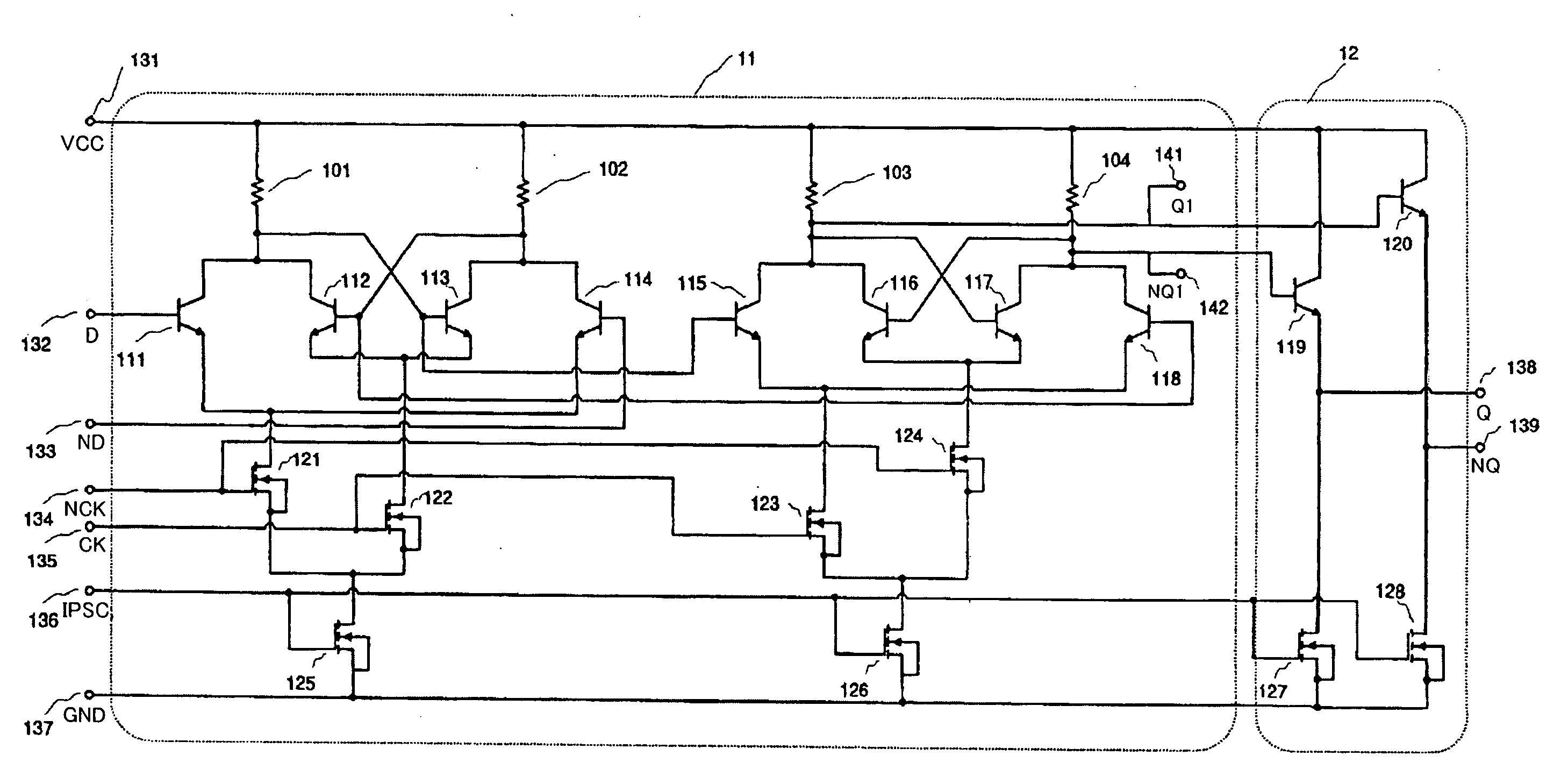 Flip-flop circuit and frequency division circuit using same