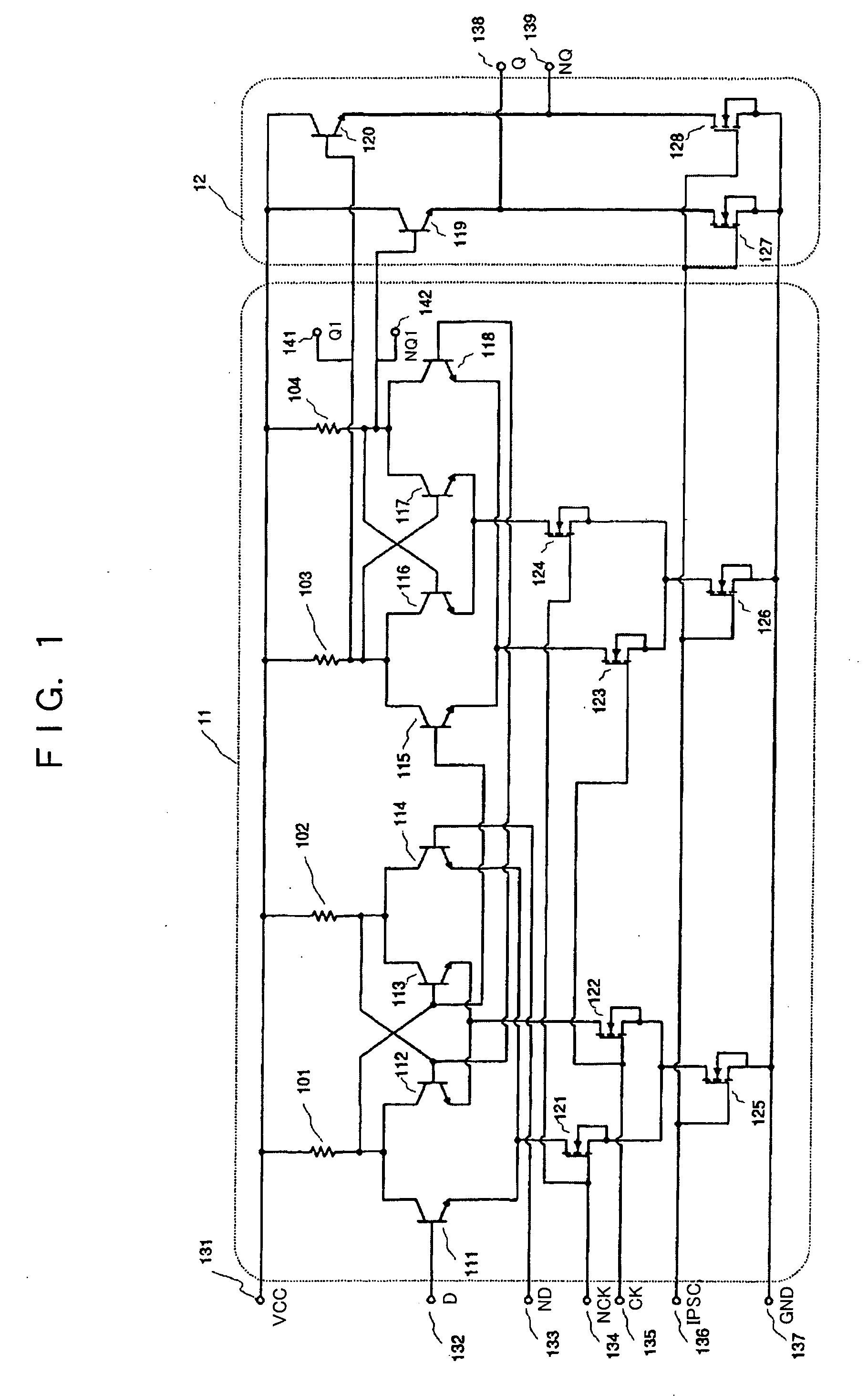 Flip-flop circuit and frequency division circuit using same