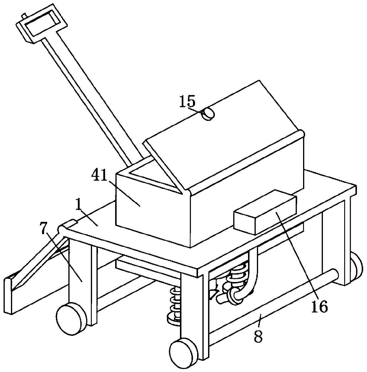 Spot type fertilization device for peach planting