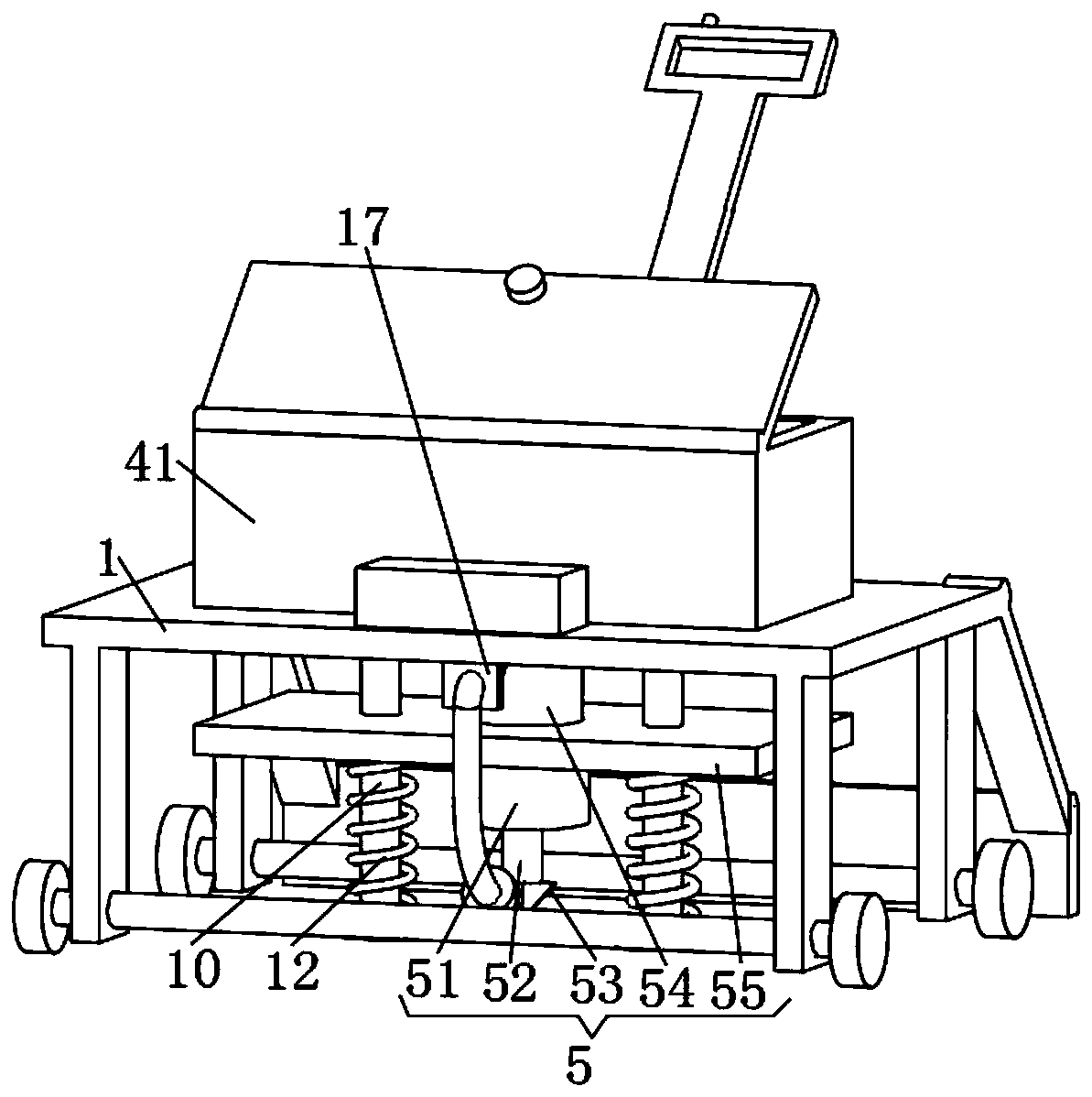 Spot type fertilization device for peach planting