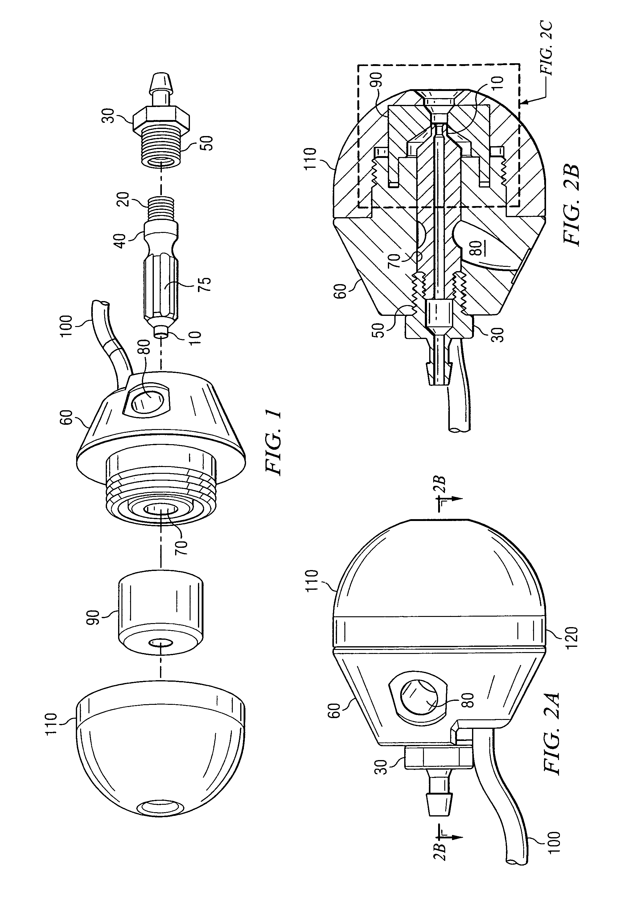 Electrostatic spray nozzle with adjustable fluid tip and interchangeable components