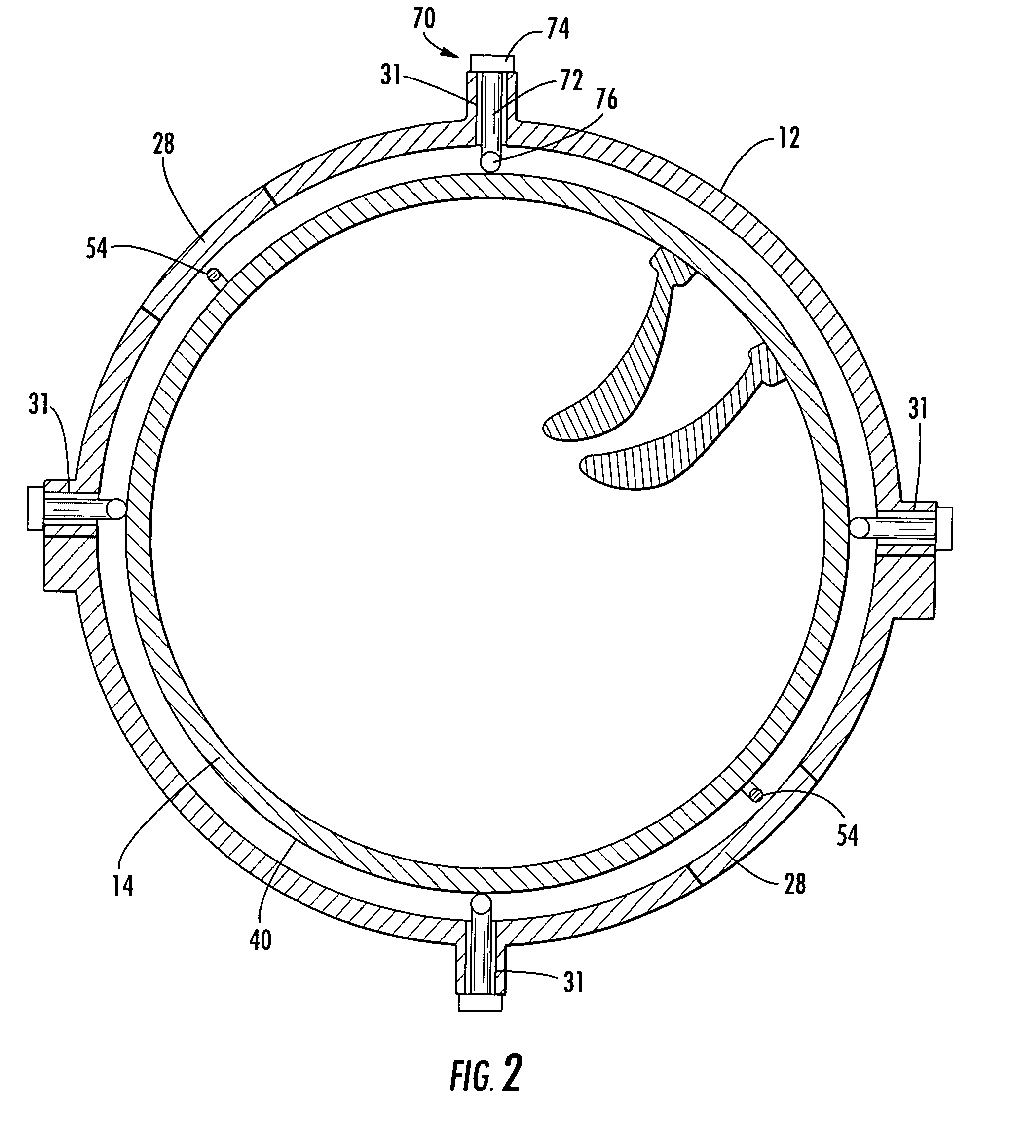 Turbine blade ring assembly and clocking method