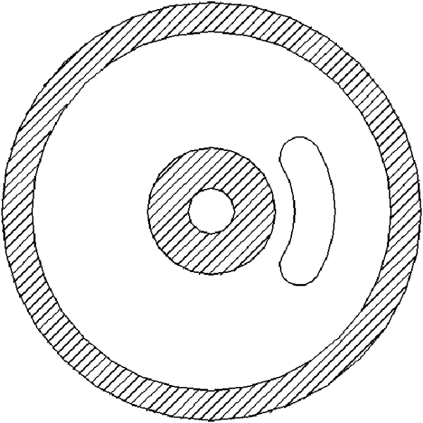 Slow wave structure capable of reducing harmonic output of coupled cavity traveling wave tube