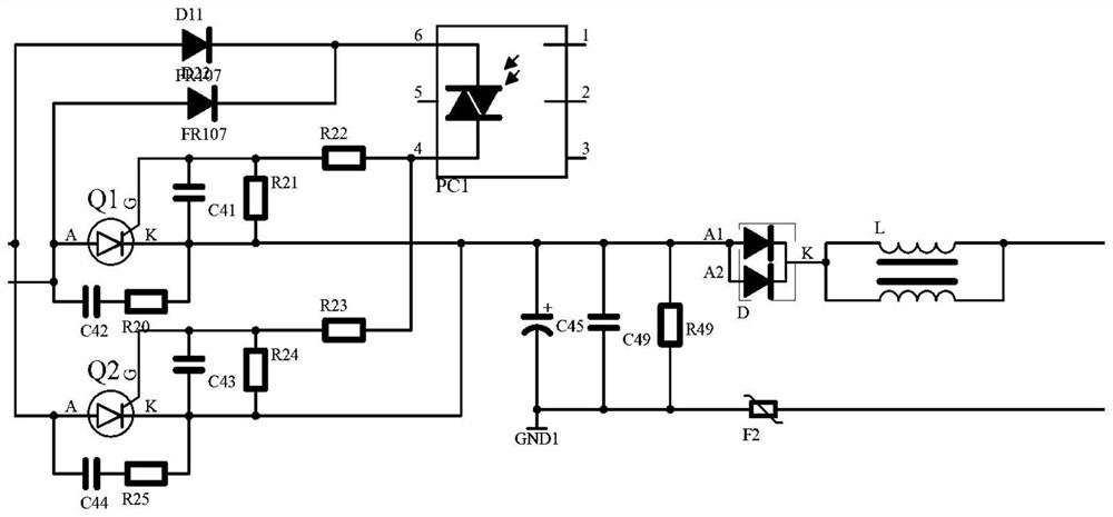 Carrier line short-circuit protection control method and circuit for carrier control welding machine