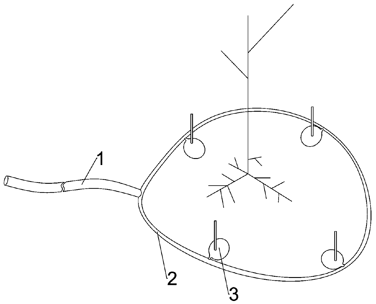 Plant root system plus aerated sand bag infiltration irrigation system