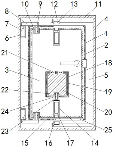 Combined type aluminum sheathed wooden door with multiple opening-closing ways