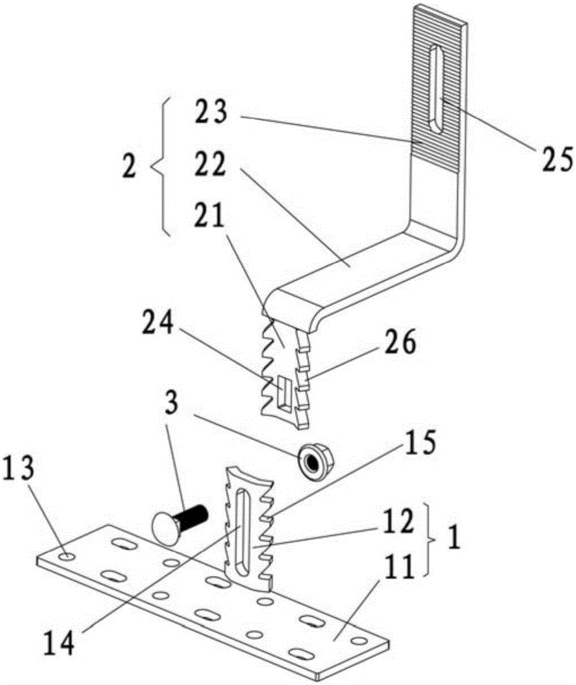 Hook structure for installing photovoltaic module on roof
