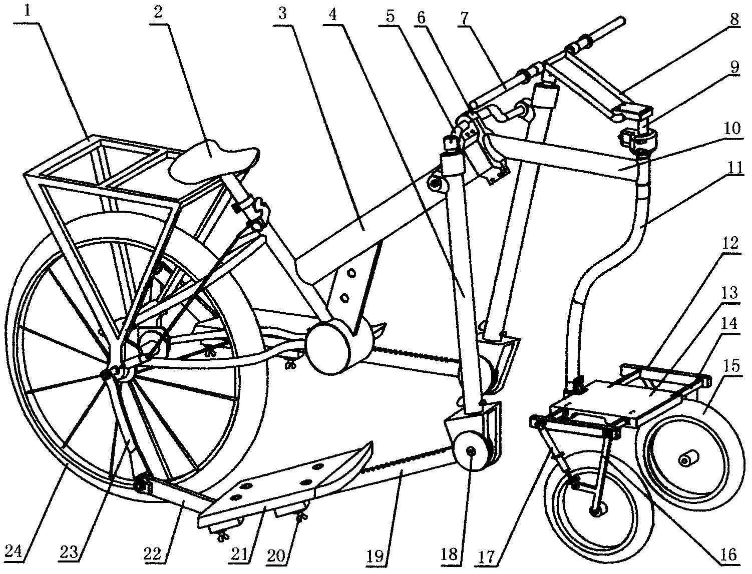 Multifunctional stationary bike