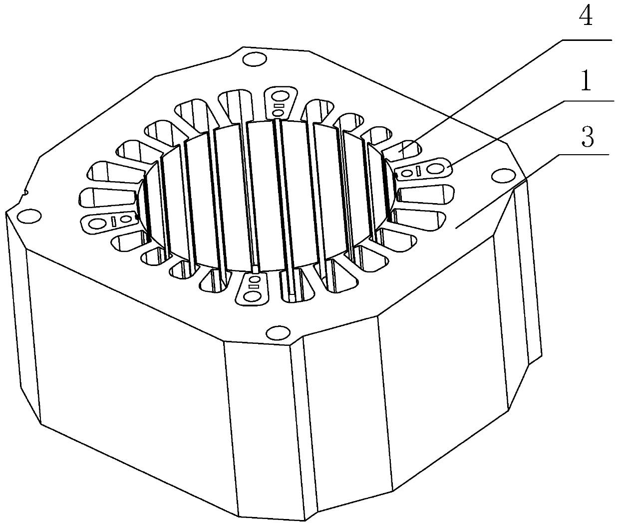 Method for manufacturing bulk sheet motor iron core by using waste sheet self-buckling mode