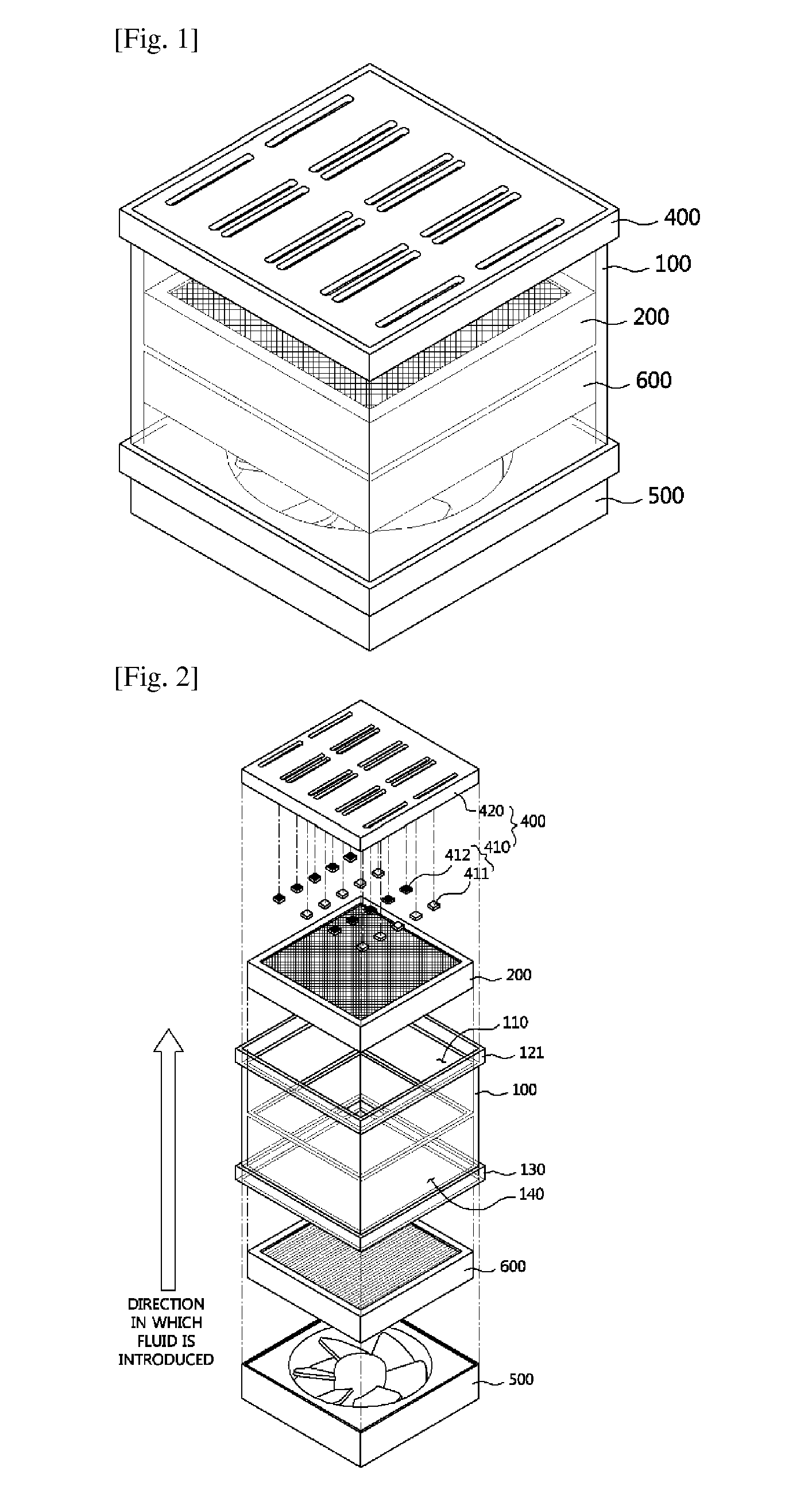 Apparatus for cleaning fluid