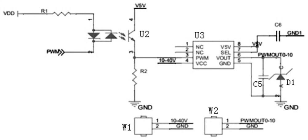 Programmable analog voltage signal control device based on pulse width modulation