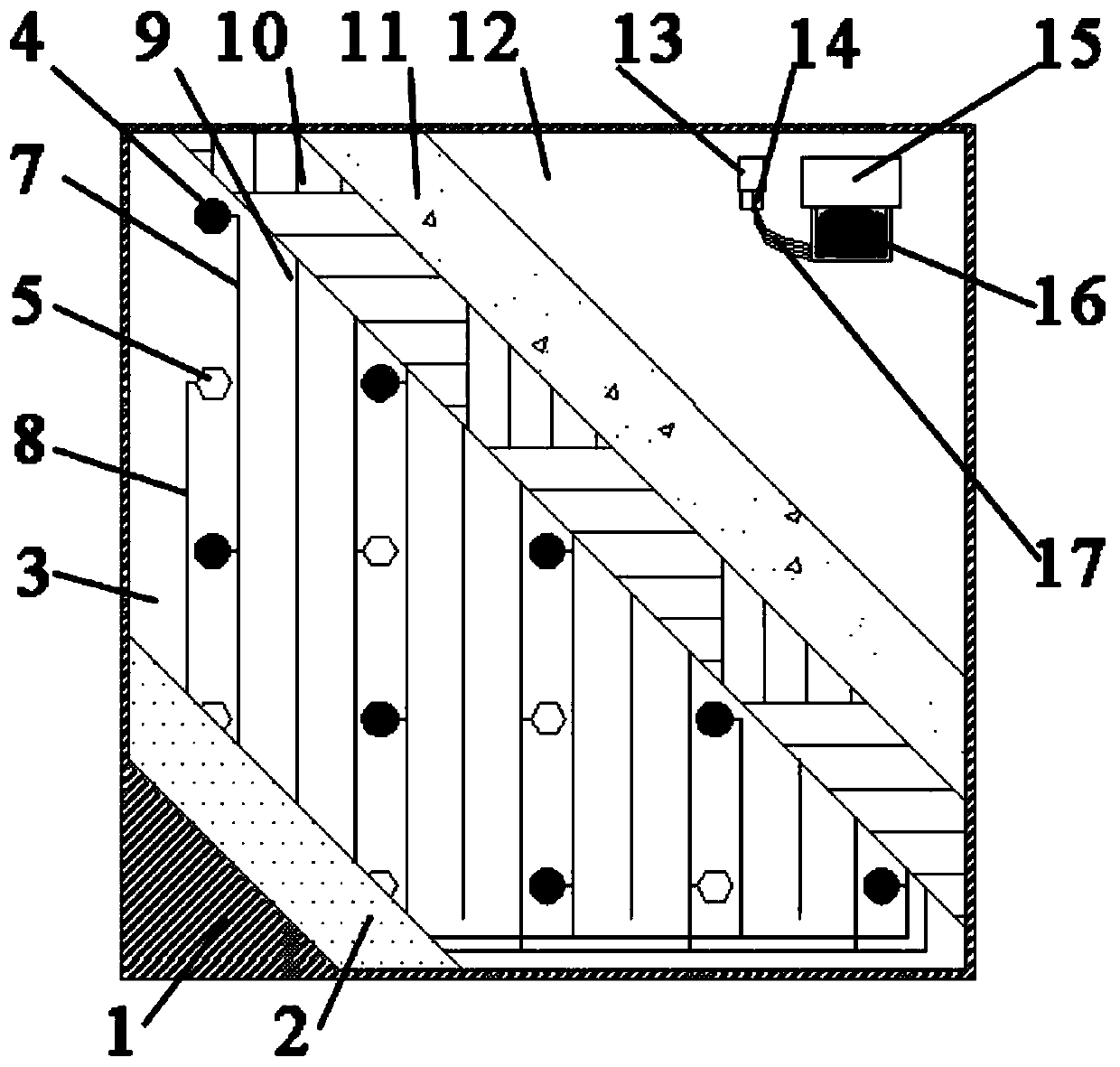 Assembled building module defect self-checking type concrete rapid curing formwork