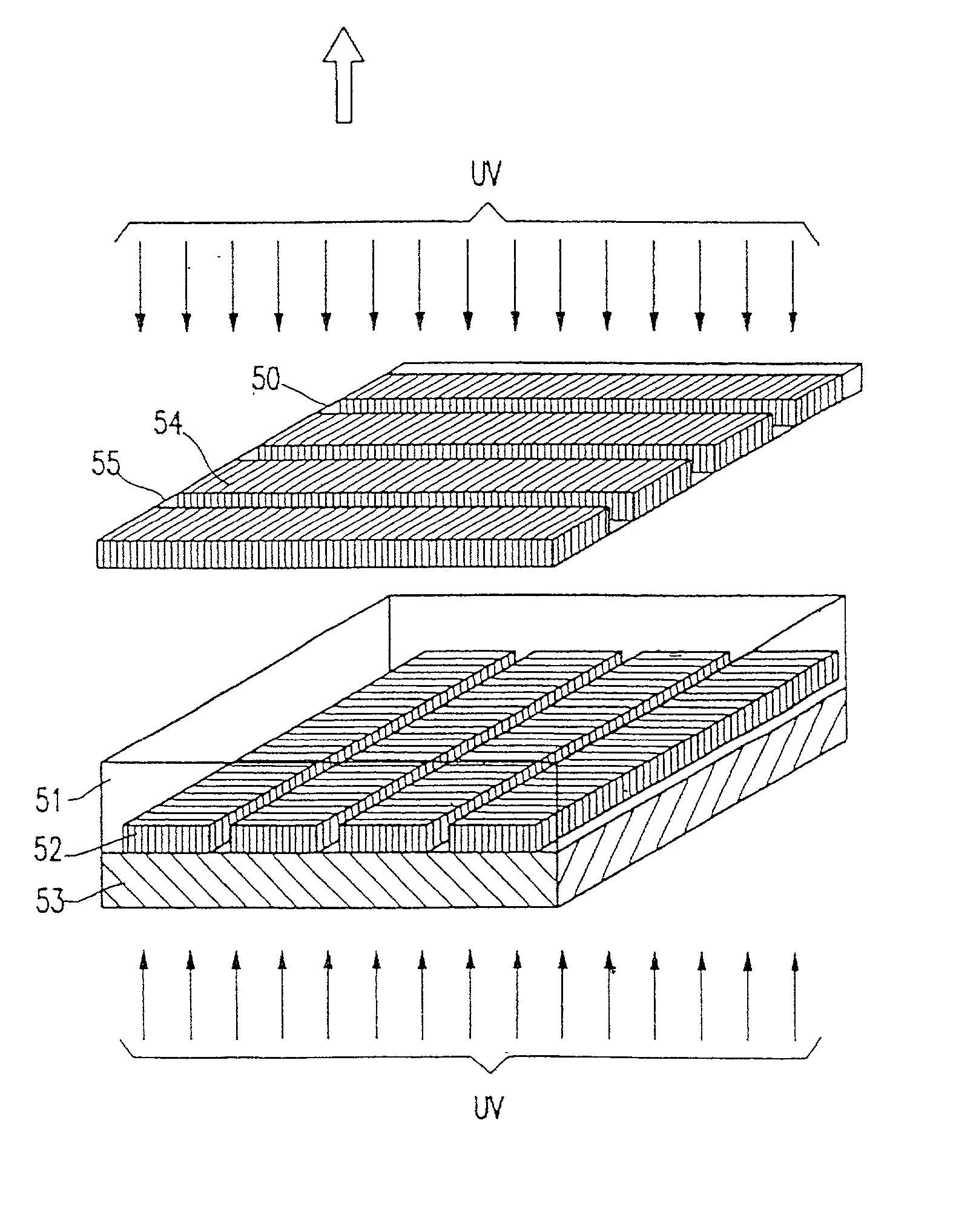 Transmissive or reflective liquid crystal display and novel process for its manufacture