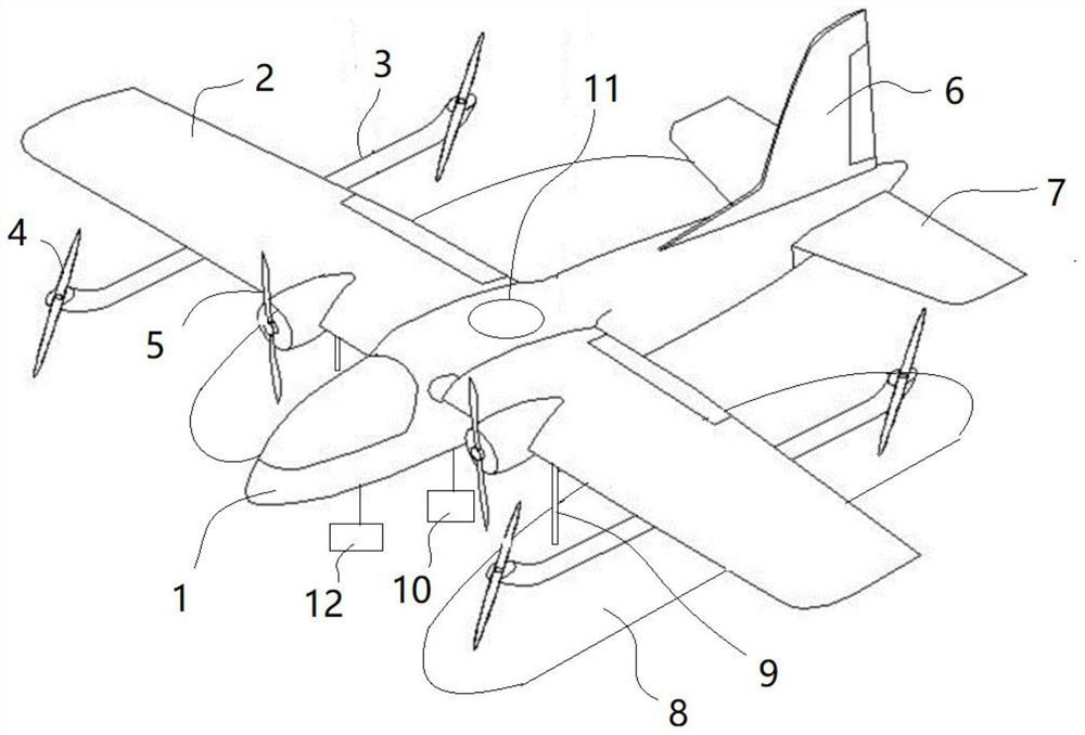 An underwater terrain measurement device based on vertical take-off and landing fixed-wing amphibious UAV