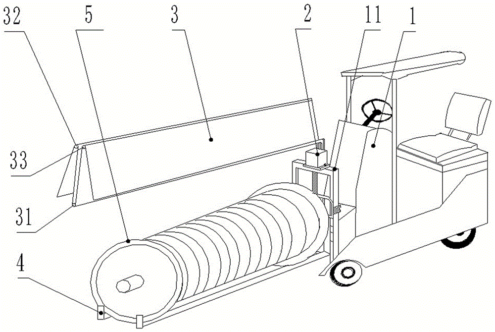 Self-locking special weaving shaft transport vehicle for textile