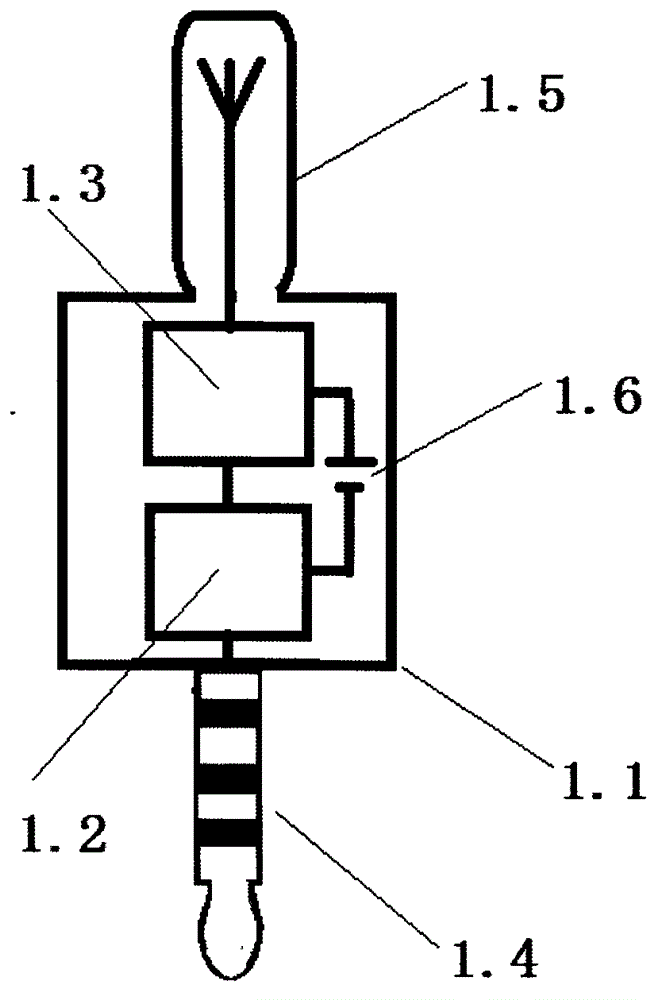 Data relay for wireless connection of electric, water, gas and heat intelligent meter