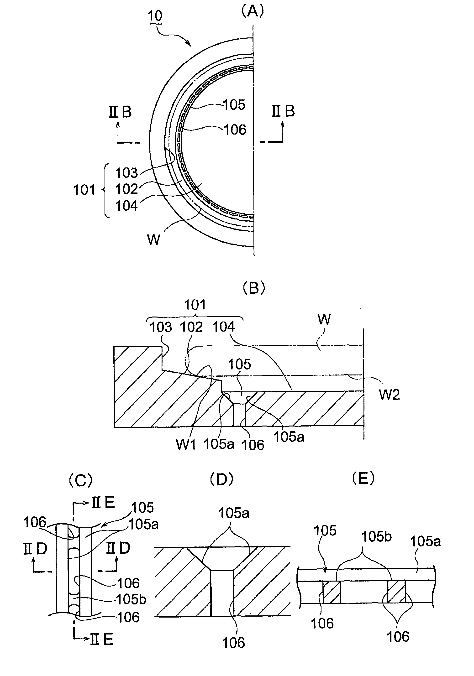 Susceptor for vapor phase epitaxial growth device