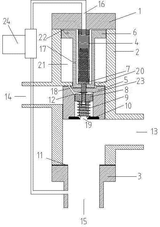 Large-capacity defrosting valve