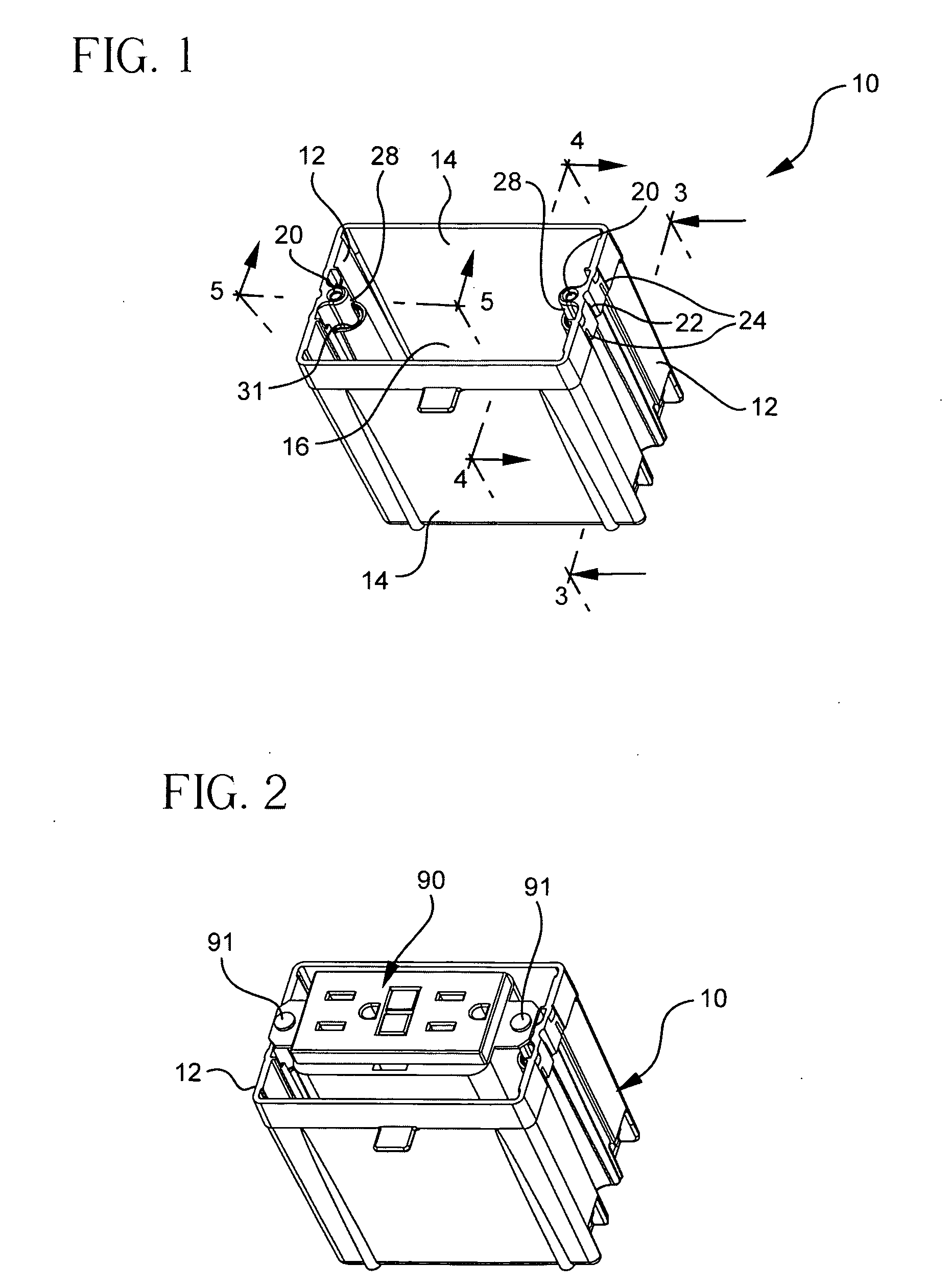 Fast set screw device for non-metallic boxes