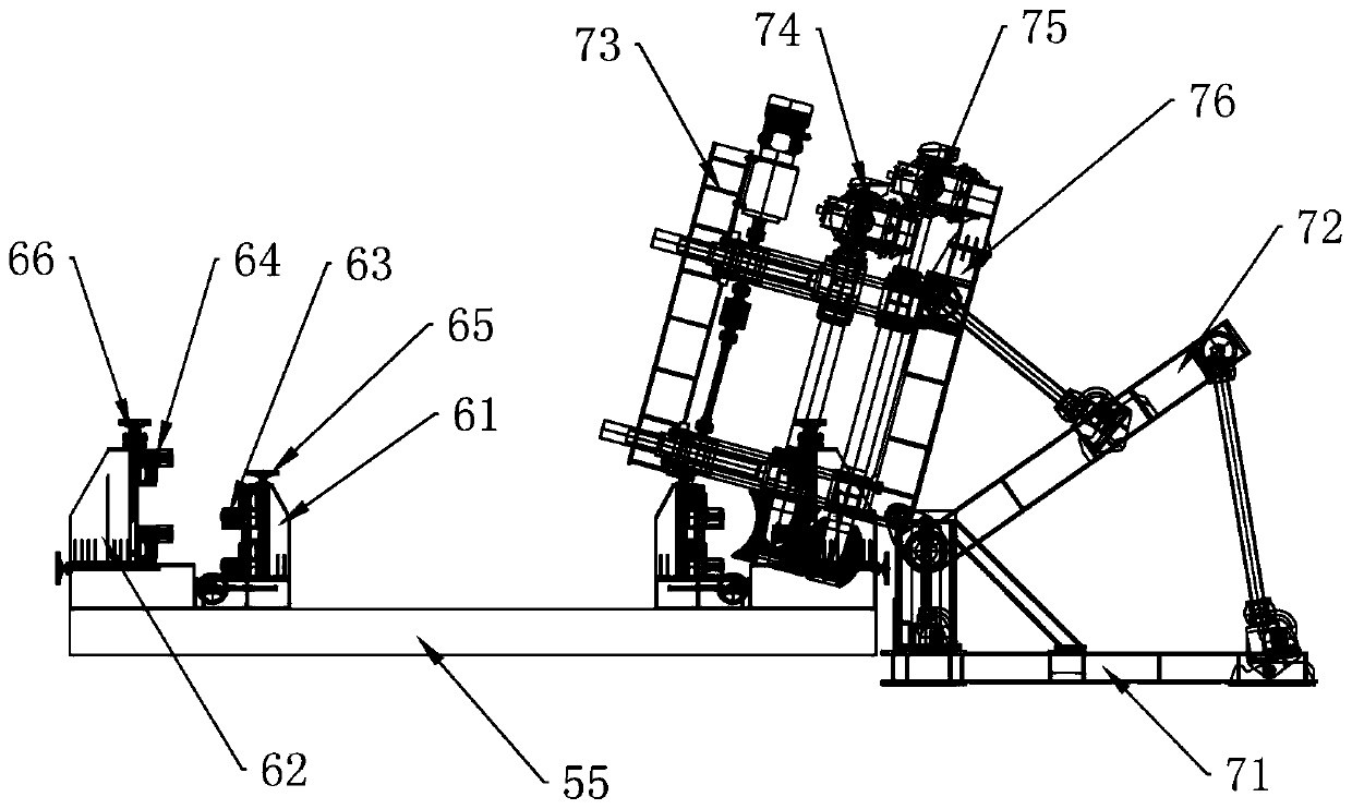 A hydraulic press equipment for forming irregularly curved panels