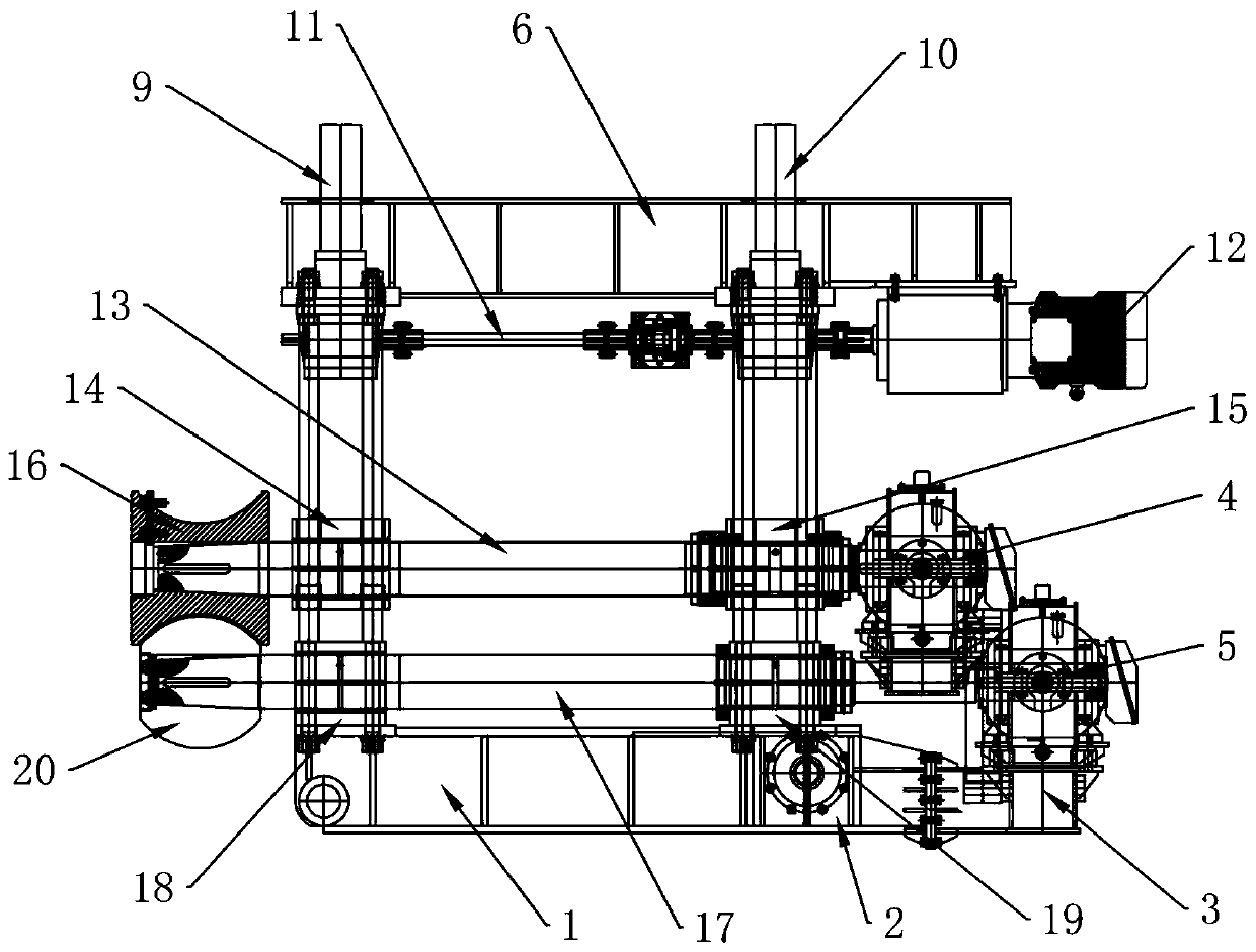 A hydraulic press equipment for forming irregularly curved panels