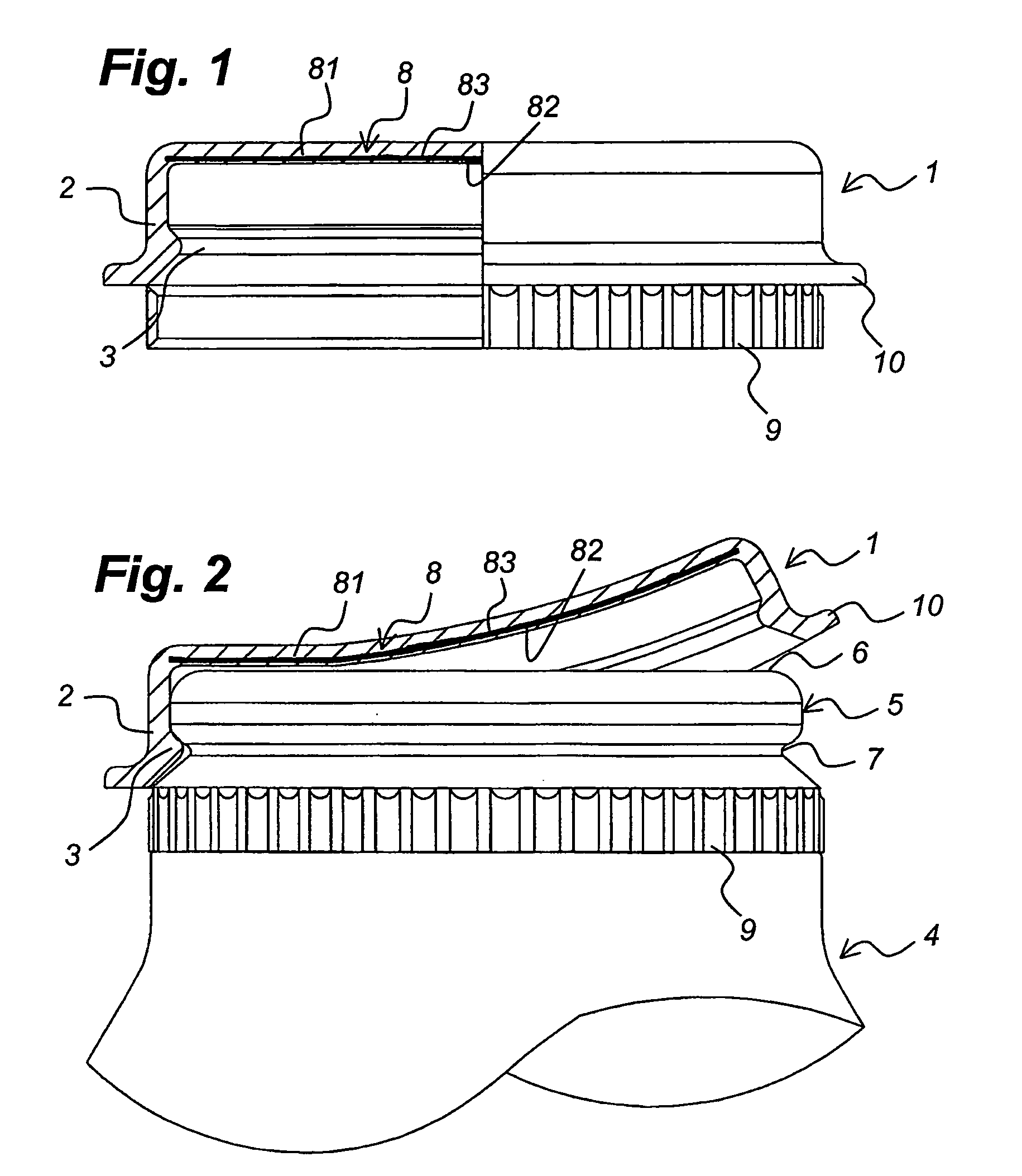 Plastic cap and method of making the same