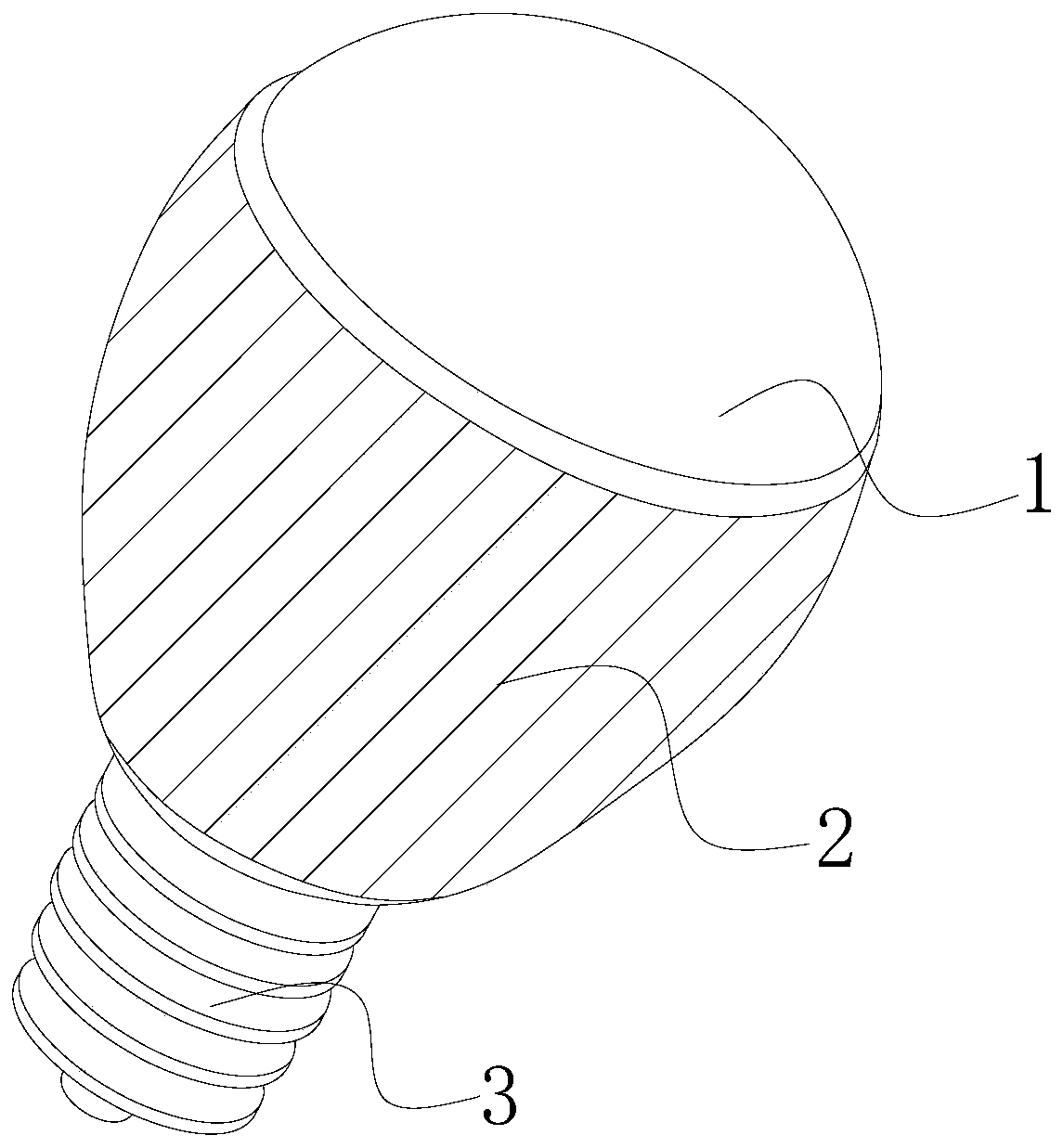 Welding-free LED filament bulb