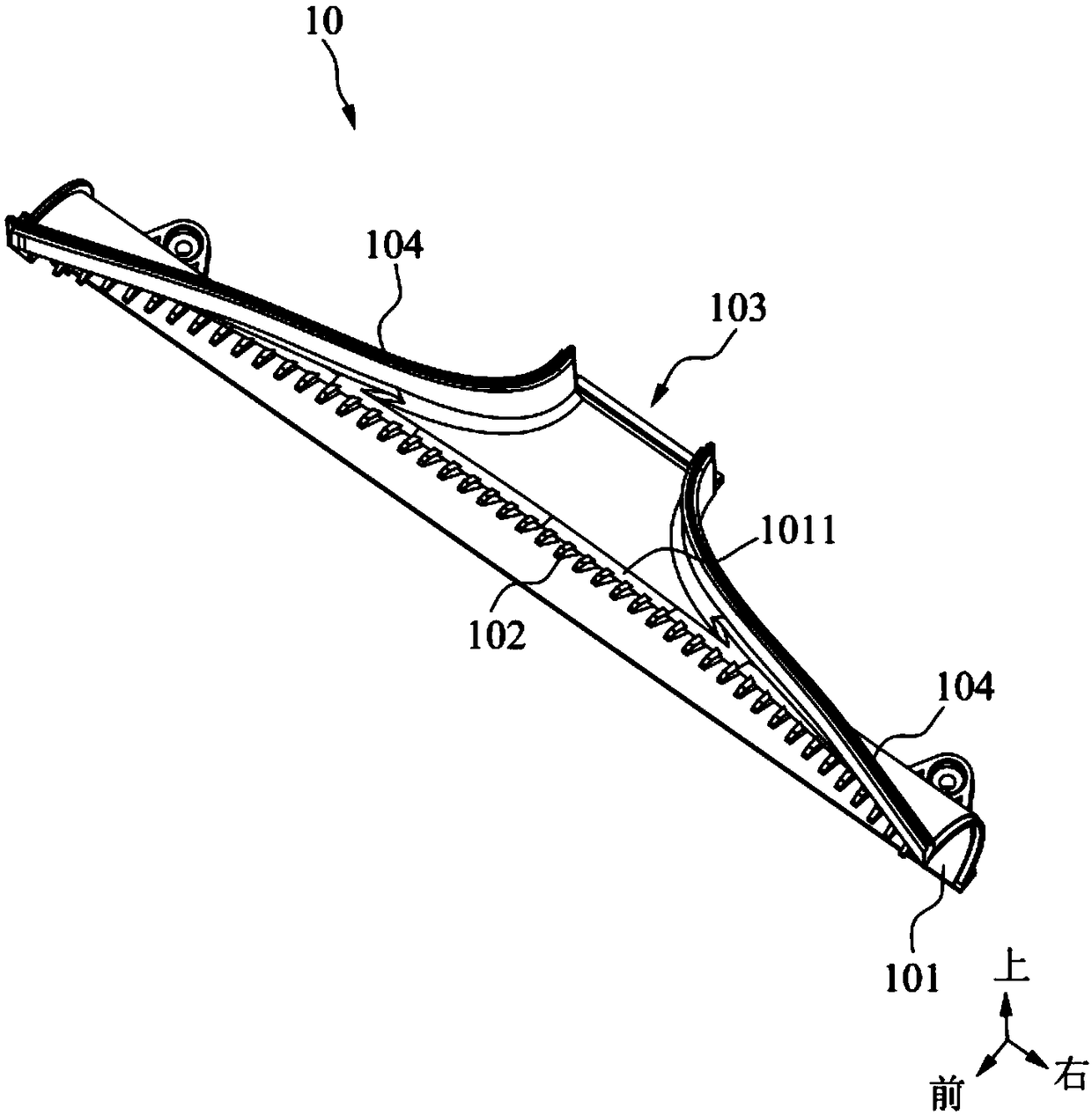 Vacuum cleaner and comb tooth structure thereof