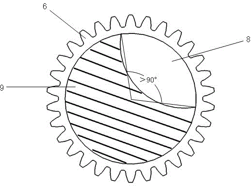 Air distribution mechanism with concave shaft