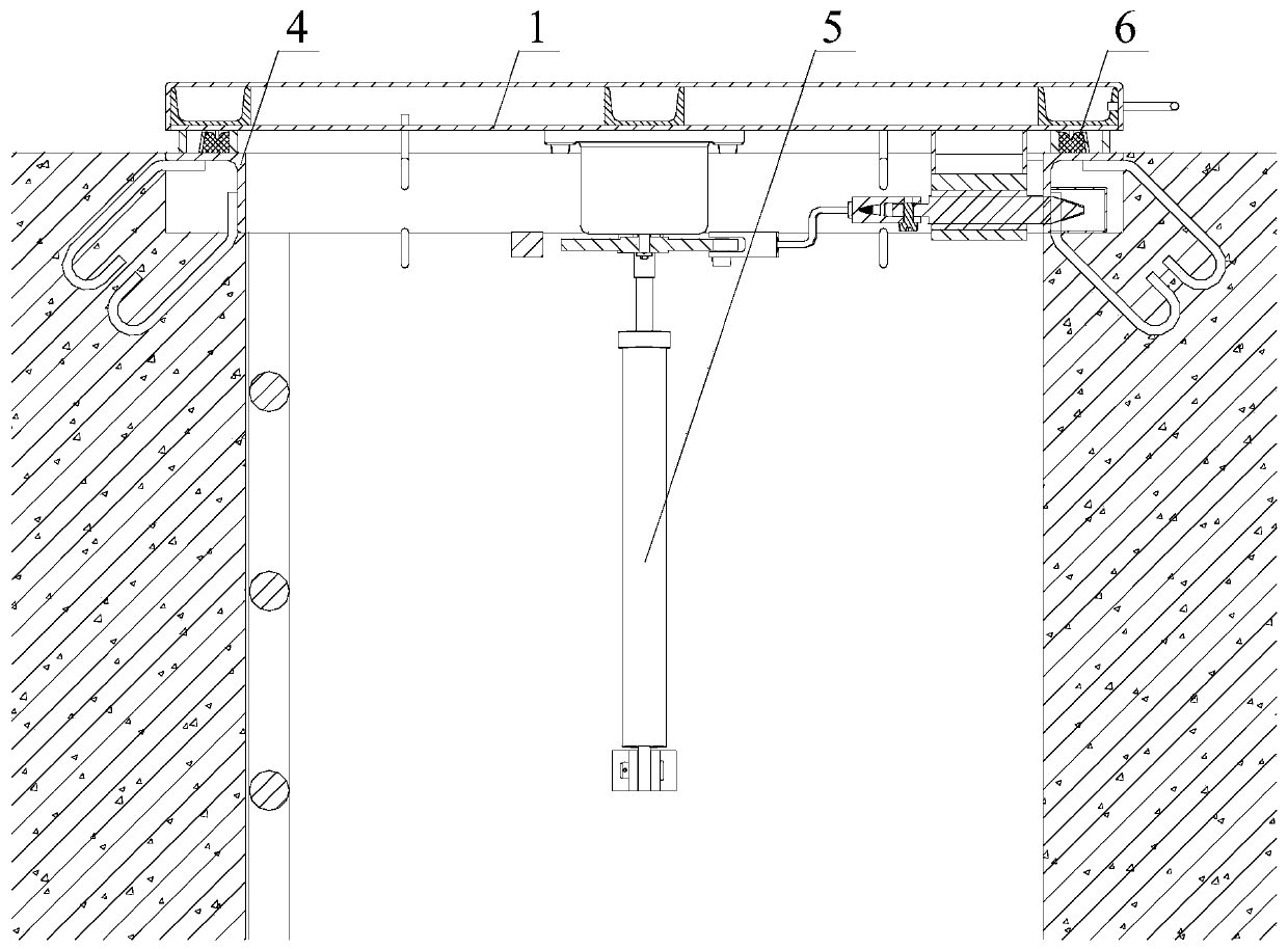 Steel-structure civil air defense protection equipment for manhole of urban underground comprehensive pipe galley