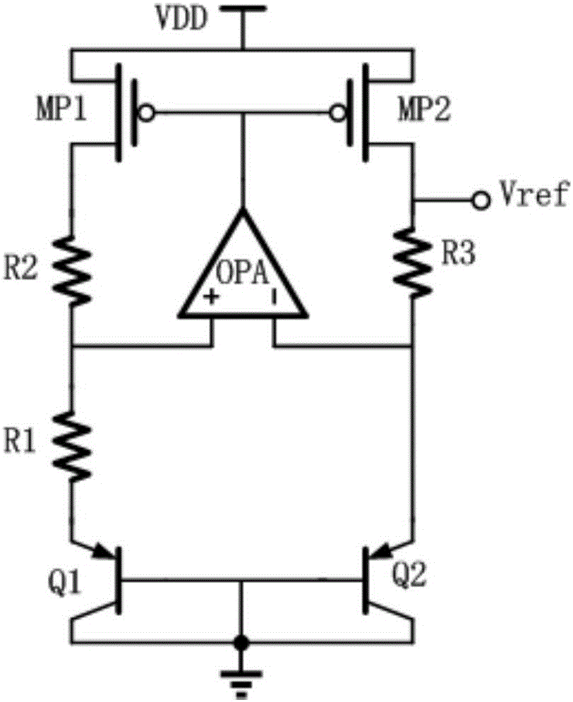 Ultra-low voltage CMOS threshold band-gap reference circuit