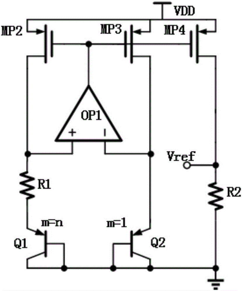 Ultra-low voltage CMOS threshold band-gap reference circuit